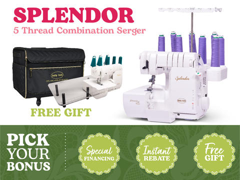 NEW! Baby Lock Splendor 8-Thread Combination Serger with ExtraordinAir™ Threading