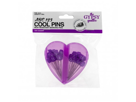 The Gypsy Quilter Cool ABC 123 Pins