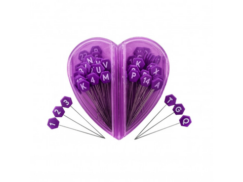 The Gypsy Quilter Cool ABC 123 Pins