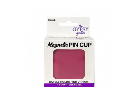 The Gypsy Quilter Small Magnetic Pin Cup - Fuchsia