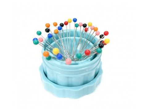 The Gypsy Quilter Small Magnetic Pin Cup - Blue
