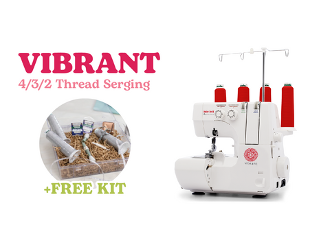 Baby Lock Vibrant 4/3/2 Thread Serger with Color-Coded Threading System