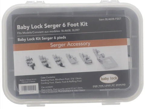 6 Pc Serger Foot Kit for Vibrant