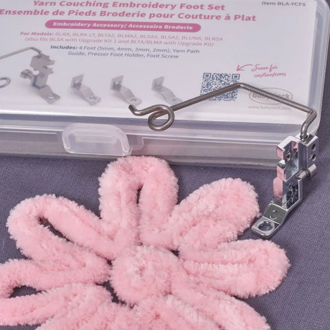 Baby Lock Yarn Couching Embroidery Foot Set