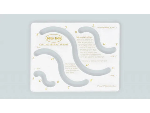 Baby Lock Rope Template for High Shank & Long Arm Machines