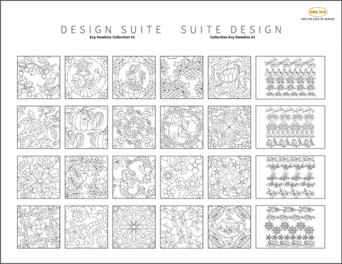 Baby Lock Fills and Motifs Evy Hawkins Collection