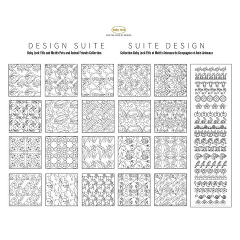 Baby Lock Fills And Motifs Pets Collection No 1