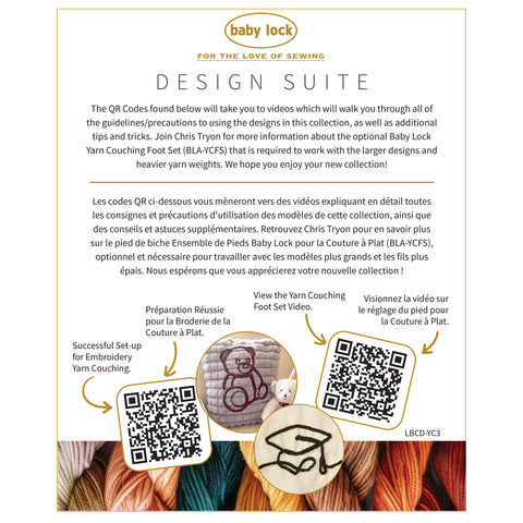 Baby Lock Design Suite Yarn Couching Embroidery Design Collection #4 - Celebration