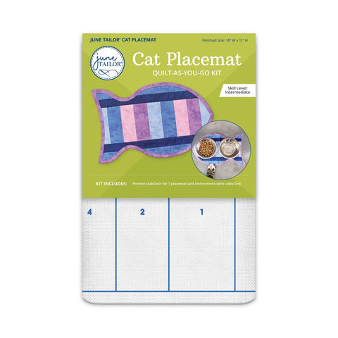 June Tailor Cat Placemat Quilt-As-You-Go Kit