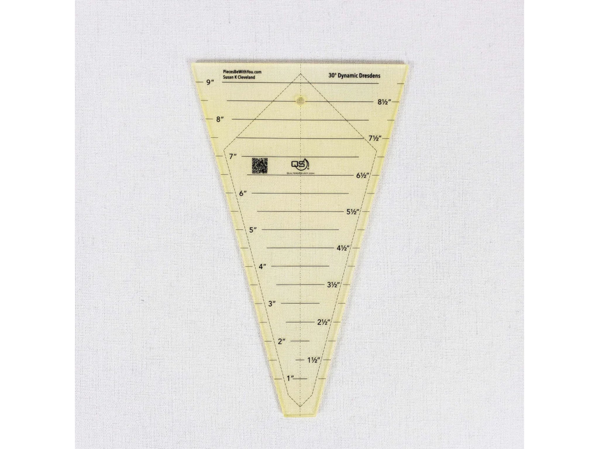 Quilters Select Dresden Ruler with Coating - 30