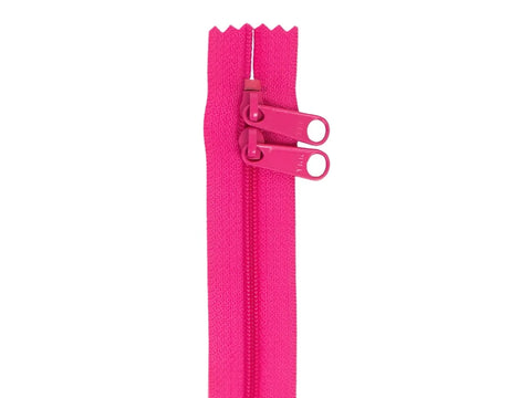 30" Zipper - Raspberry