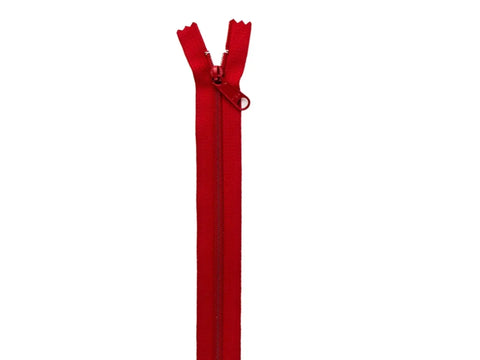 30" Zipper - Hot Red
