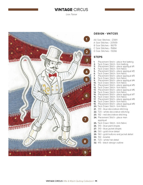 Anita Goodesign Vintage Circus