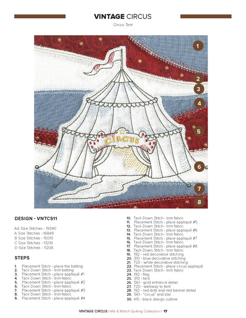 Anita Goodesign Vintage Circus