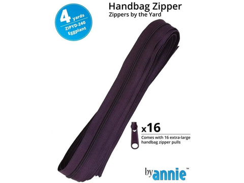 Zippers by Yard - Eggplant