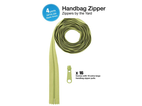 Zippers by Yard - Apple Green