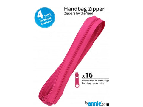 Zippers by Yard - Raspberry