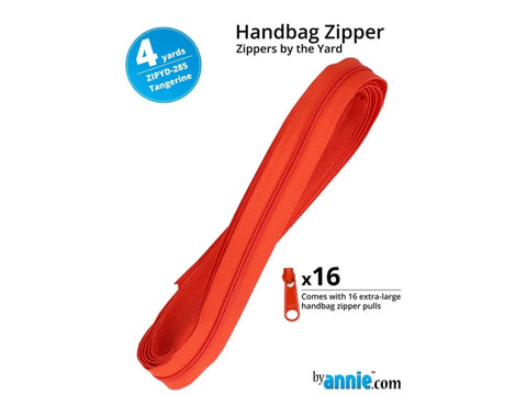 Zippers by Yard - Tangerine