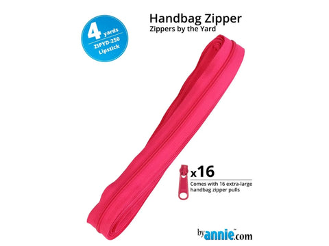 Zippers by Yard - Lipstick