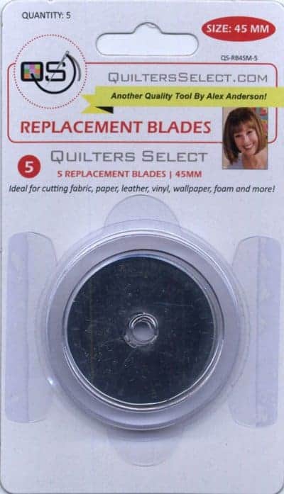 B-Sew Inn - Quilters Select Rotary Cutter – 45mm Replacement Blade – 5 pack