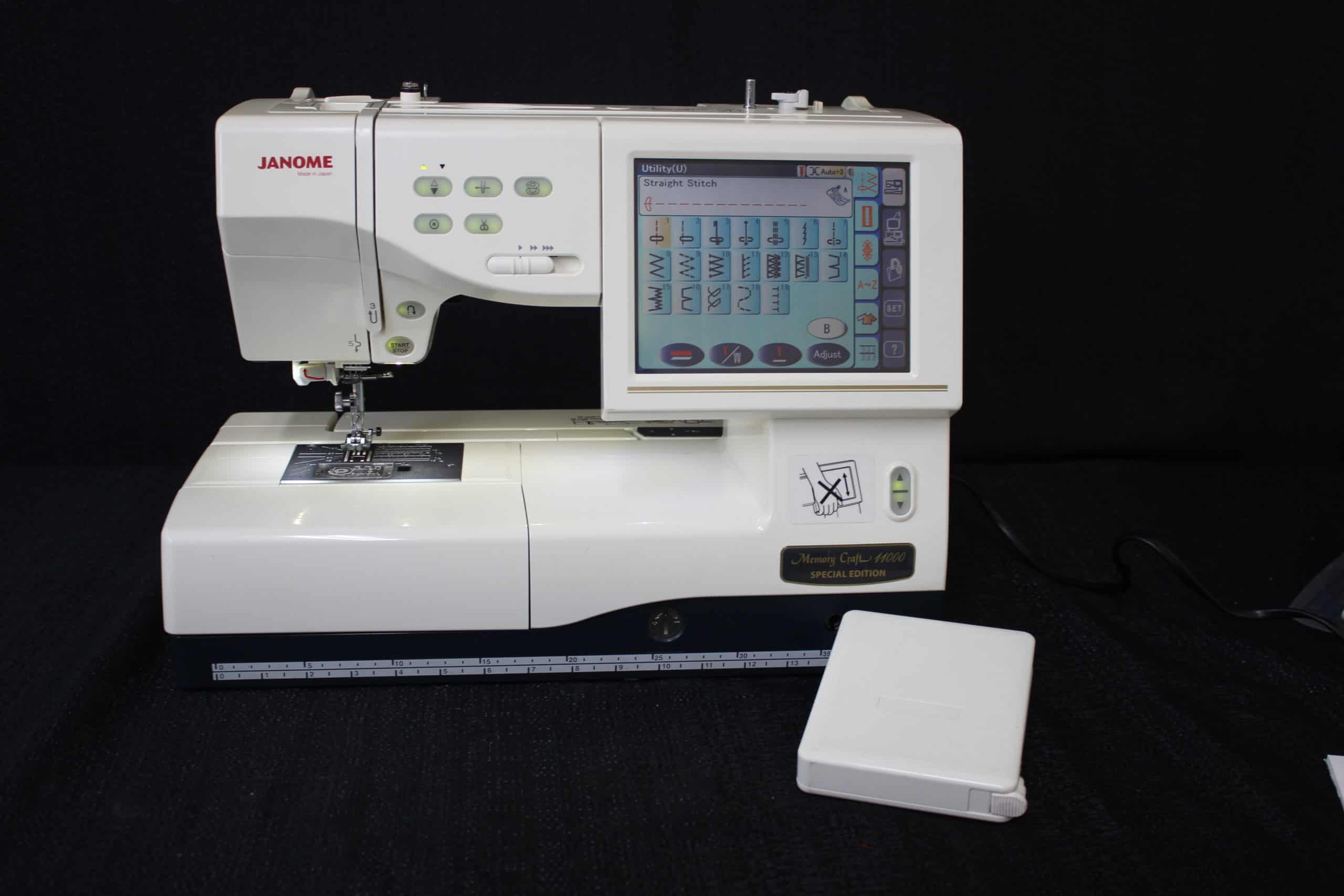 B-Sew Inn - Janome Memory Craft 11000 Sewing & Embroidery Machine-Pre-Owned